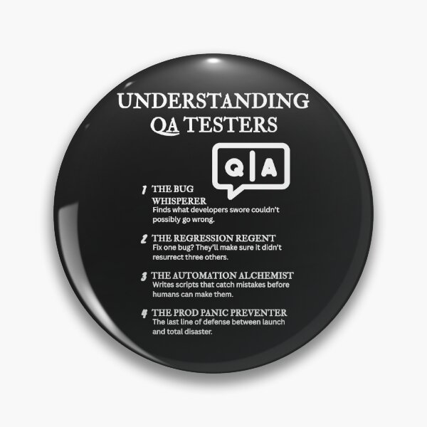 Item preview, Understanding QA Testers – Funny Software Testing Definitions – Black designed and sold by PsyFlow35.