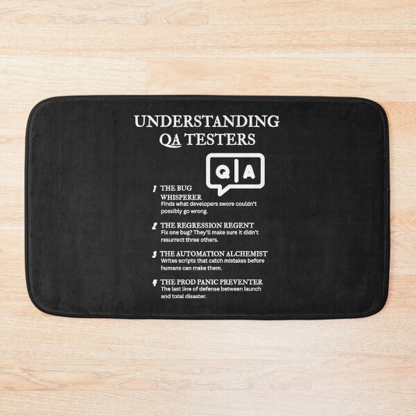 Item preview, Understanding QA Testers – Funny Software Testing Definitions – Black designed and sold by PsyFlow35.