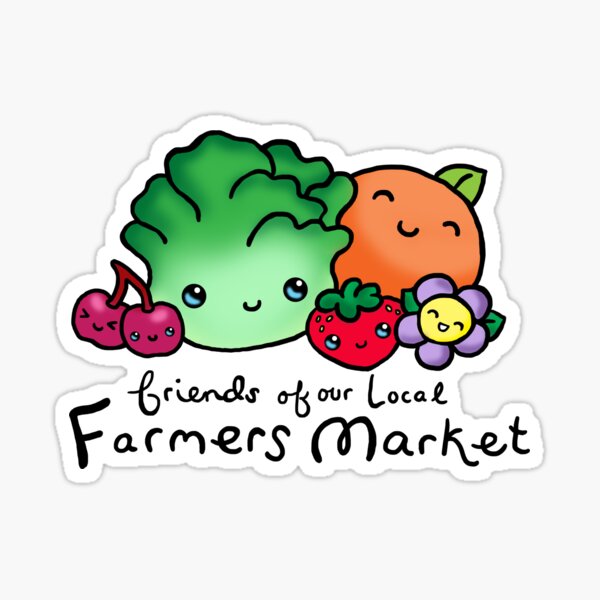 Friends of our local Farmers Market Sticker