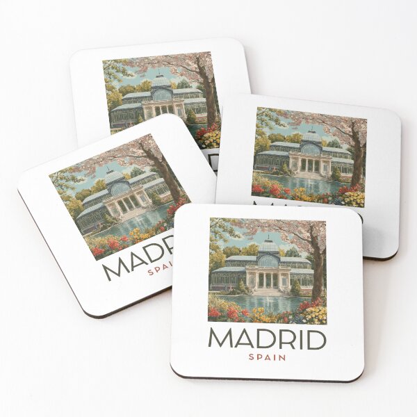 Item preview, A Vintage Travel Art of Madrid - Spain  designed and sold by GoodOldVintage.
