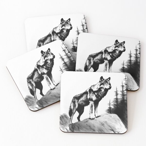 Item preview, Alpha wolf designed and sold by Island Art Studios.
