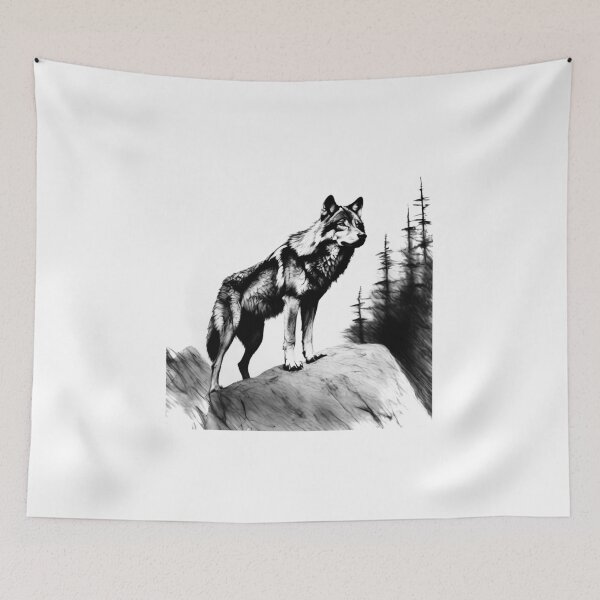 Item preview, Alpha wolf designed and sold by Island Art Studios.