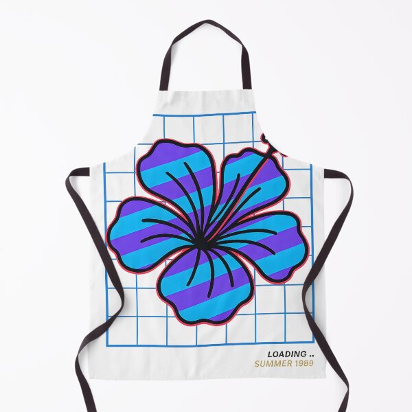 Item preview, Retro Hibiscus Flower – Loading... Summer 1989 Aesthetic Design designed and sold by Shoot-The-Moon.