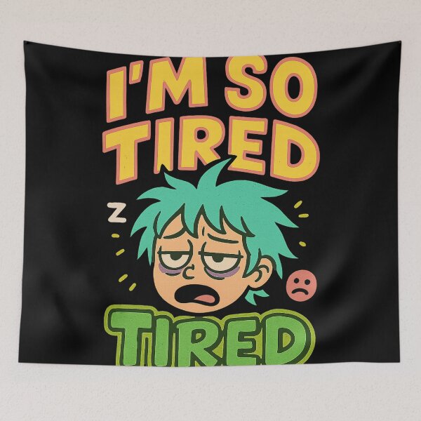 Item preview, I’m So Tired – Lazy Mood Cartoon Tee designed and sold by Little--Core.