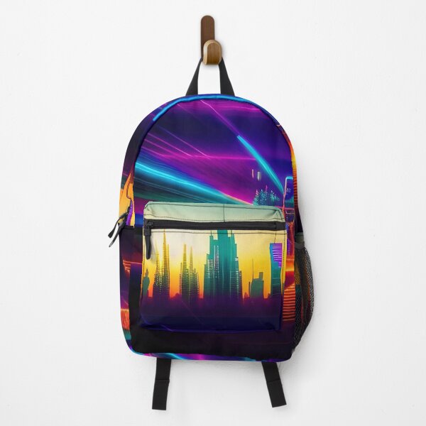 Item preview, Tech Skyline - Abstract City Skyline Digital Art Print designed and sold by Esterlane.