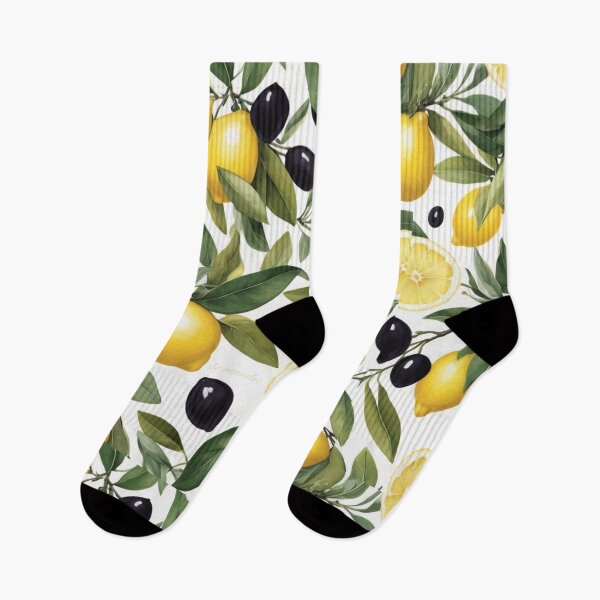 Item preview, Mediterranean Lemons and Olives – Fresh Fruit and Veggie Digital Art designed and sold by FilMate.
