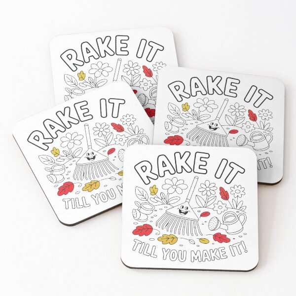 Item preview, Gardening Pun Rake It Till You Make It designed and sold by MadCatPrints.