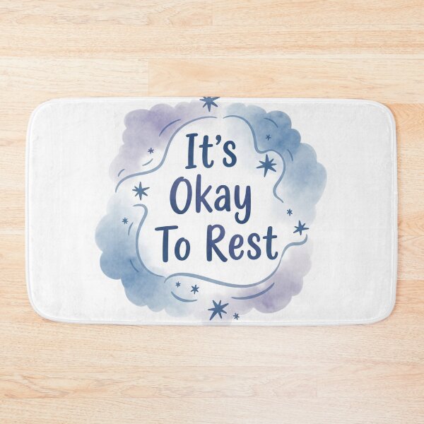 Item preview, It's Okay To Rest Sticker - Soothing Self-Care Affirmation designed and sold by Ink&Whimsy.