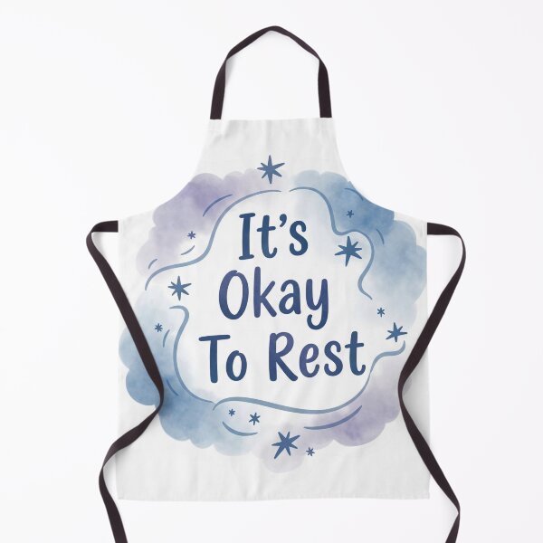 Item preview, It's Okay To Rest Sticker - Soothing Self-Care Affirmation designed and sold by Ink&Whimsy.