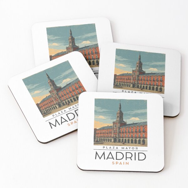 Item preview, A Vintage Travel Art of Madrid - Spain  designed and sold by GoodOldVintage.