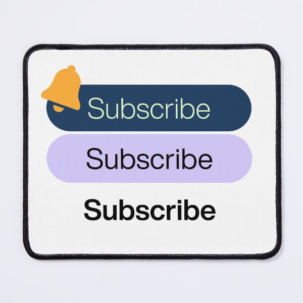 Item preview, Subscribe Button with Bell Icon – Aesthetic Pop Design designed and sold by greendotplus.