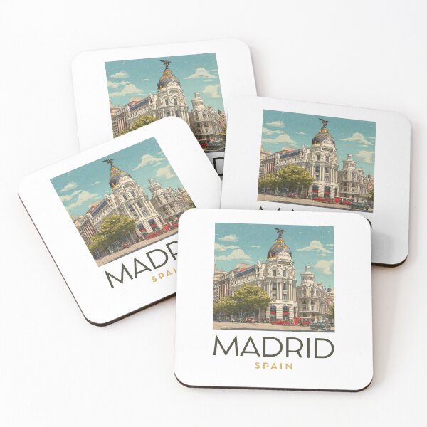 Item preview, A Vintage Travel Art of Madrid - Spain  designed and sold by GoodOldVintage.