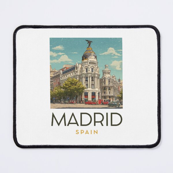 Item preview, A Vintage Travel Art of Madrid - Spain  designed and sold by GoodOldVintage.