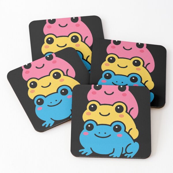 Item preview, Pansexual Pride Frog Stack Cute Cartoon Design designed and sold by haitrieuic96.