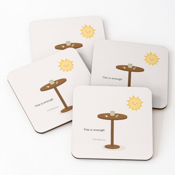 Item preview, This is enough – Cozy minimalist print designed and sold by KWkindwaves.