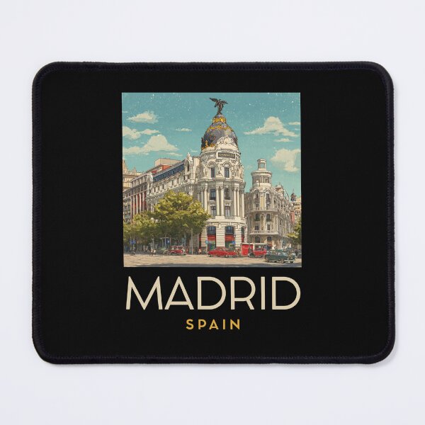 Item preview, A Vintage Travel Art of Madrid - Spain  designed and sold by GoodOldVintage.