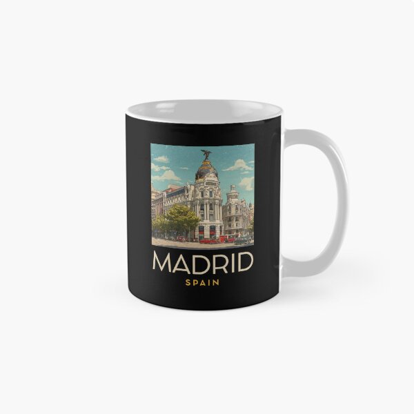 Item preview, A Vintage Travel Art of Madrid - Spain  designed and sold by GoodOldVintage.