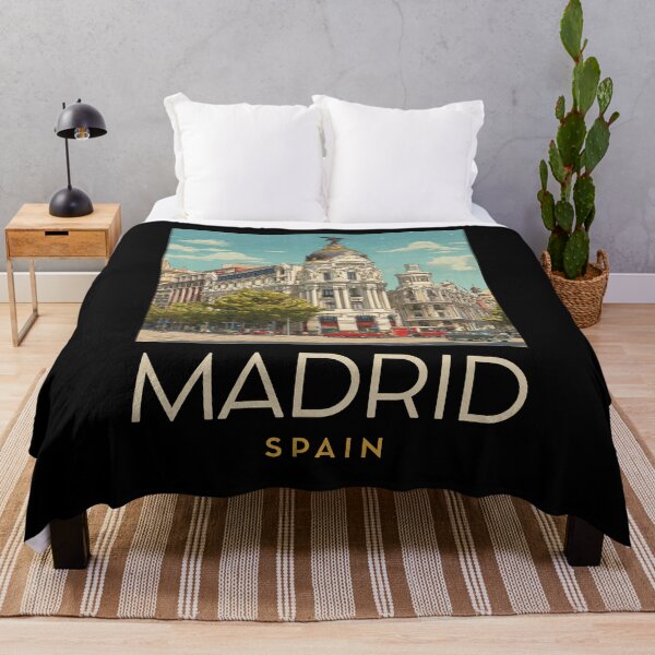 Item preview, A Vintage Travel Art of Madrid - Spain designed and sold by GoodOldVintage.