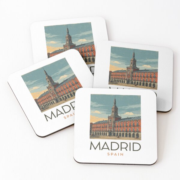 Item preview, A Vintage Travel Art of Madrid - Spain  designed and sold by GoodOldVintage.
