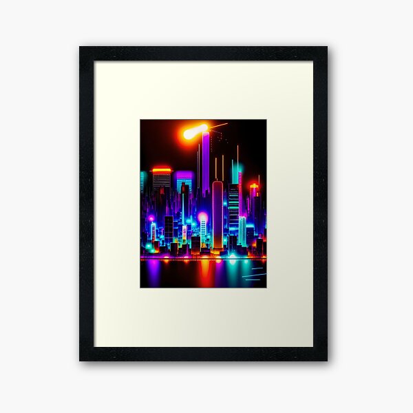 Item preview, Digital  Abstract City Skyline Art Print designed and sold by Esterlane.