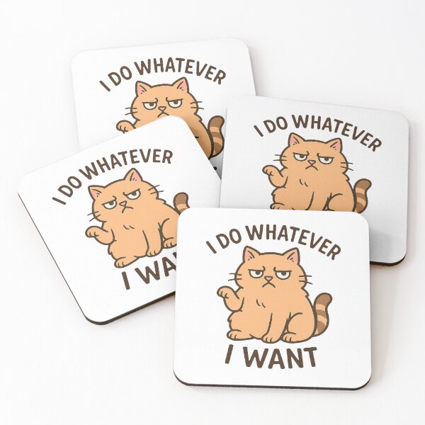 Item preview, Grumpy Cat Attitude – I Do Whatever I Want designed and sold by FriskySloths.