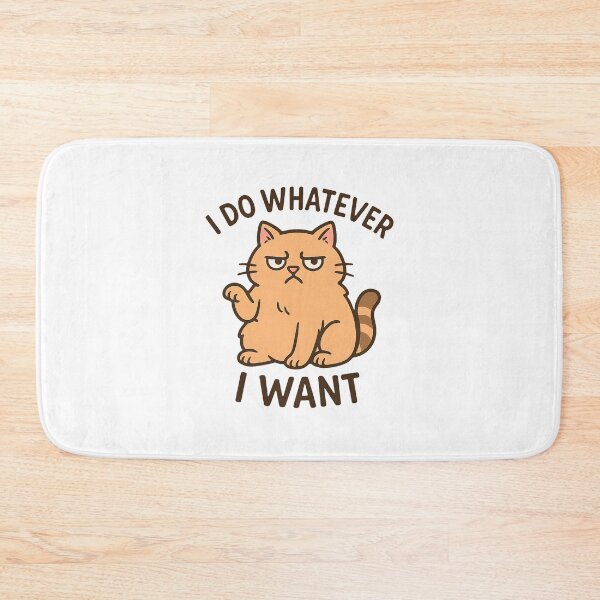 Item preview, Grumpy Cat Attitude – I Do Whatever I Want designed and sold by FriskySloths.