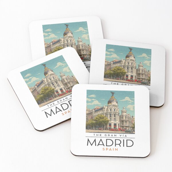 Item preview, A Vintage Travel Art of Madrid - Spain  designed and sold by GoodOldVintage.