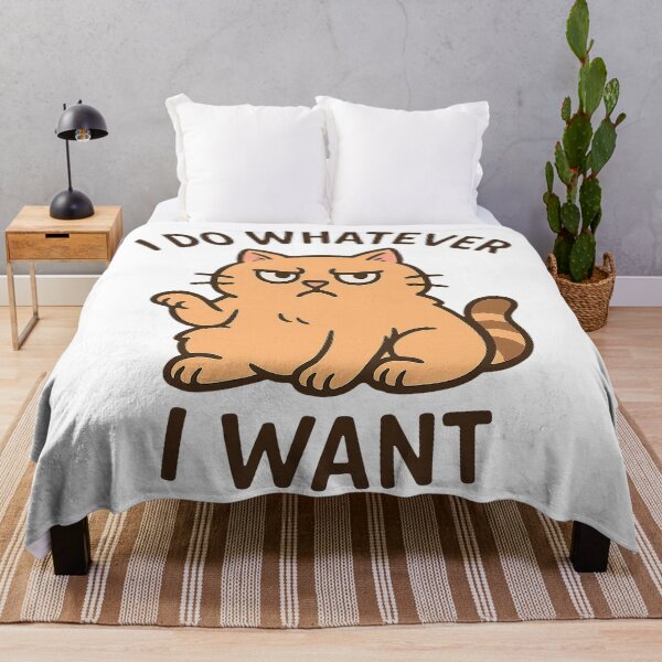 Item preview, Grumpy Cat Attitude – I Do Whatever I Want designed and sold by FriskySloths.