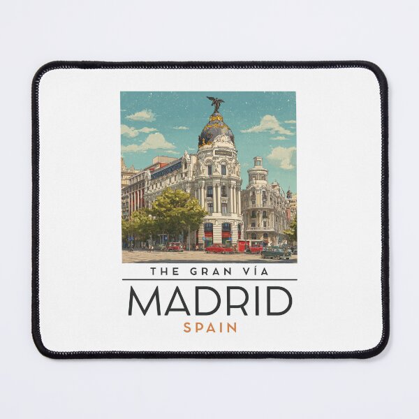 Item preview, A Vintage Travel Art of Madrid - Spain  designed and sold by GoodOldVintage.