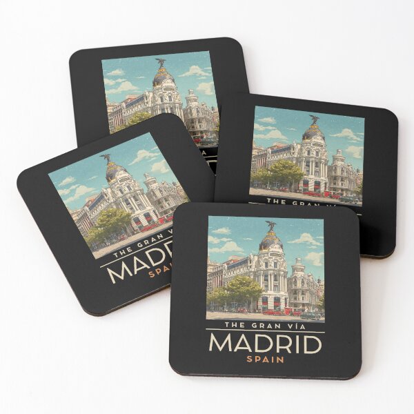 Item preview, A Vintage Travel Art of Madrid - Spain  designed and sold by GoodOldVintage.