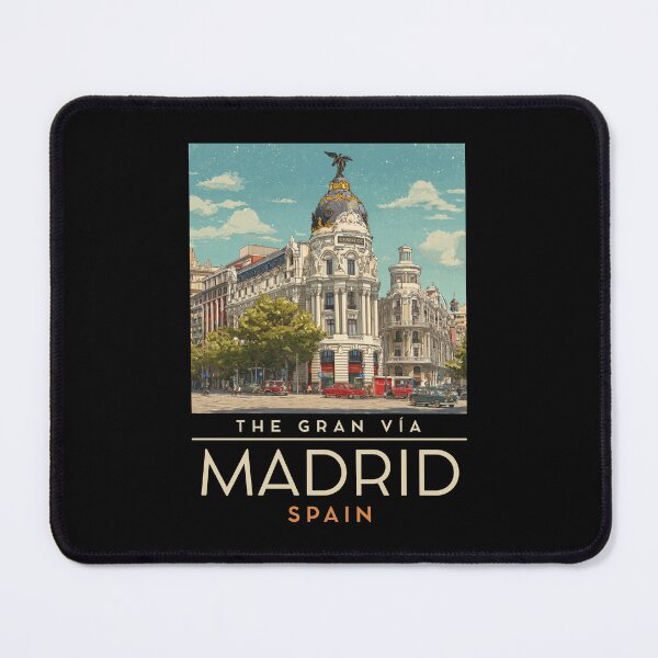 Item preview, A Vintage Travel Art of Madrid - Spain  designed and sold by GoodOldVintage.