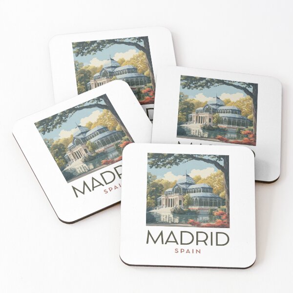 Item preview, A Vintage Travel Art of Madrid - Spain  designed and sold by GoodOldVintage.