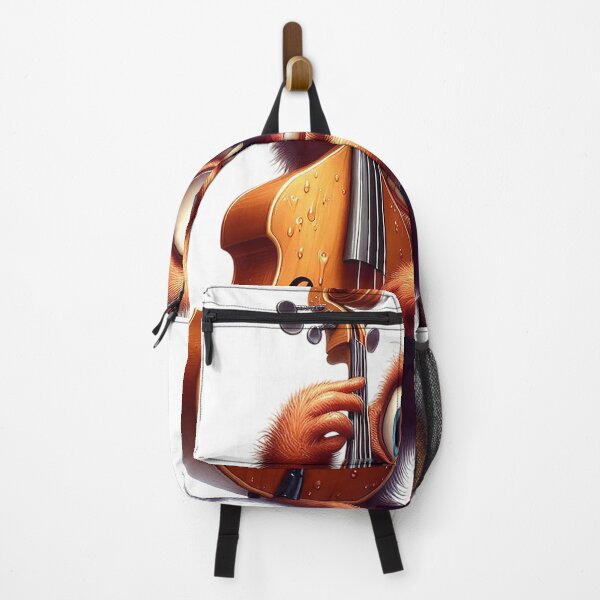 Item preview, Funny Strange Double Bass #04 – Cute Cartoon Music Art designed and sold by MyAceCrafts.