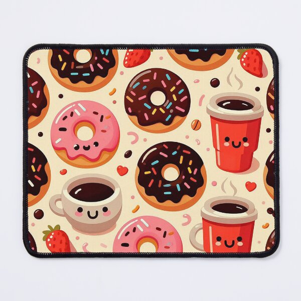 Item preview, Donuts and cups of coffee designed and sold by Designer667.