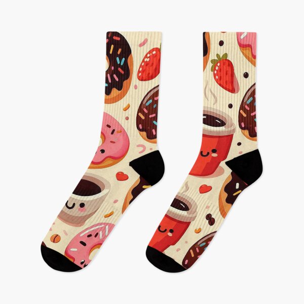 Item preview, Donuts and cups of coffee designed and sold by Designer667.