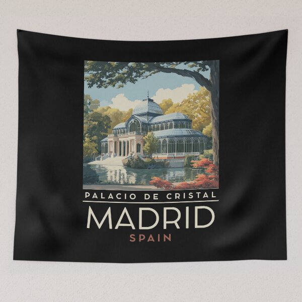 Item preview, A Vintage Travel Art of Madrid - Spain  designed and sold by GoodOldVintage.