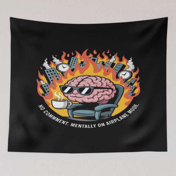 Item preview, No comment.Mentally on Airplane mode designed and sold by quotesdesignss.