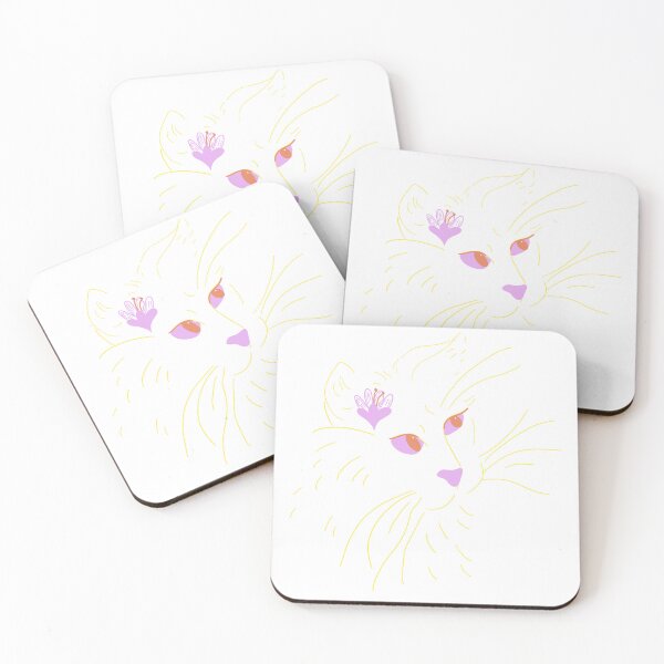 Item preview, Elegant yellow cat named Saffron designed and sold by PaintingPositives.