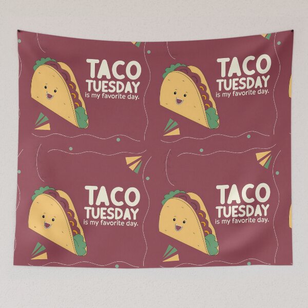 Item preview, Playful Taco Tuesday Favorite Day designed and sold by ART ATTACK ZONE.