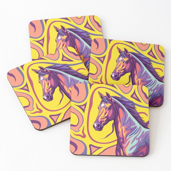 Item preview, Psychedelic Horse in Swirling Colors designed and sold by ART ATTACK ZONE.