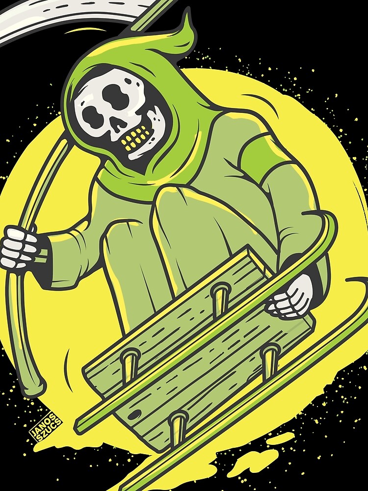 Thumbnail 3 of 3, Scarf, Sledge Ride - Stay Rad! designed and sold by spauldingcorps.