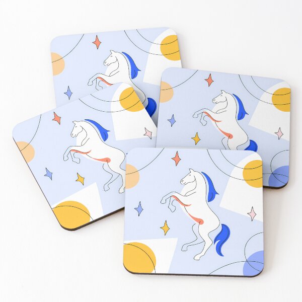 Item preview,  Abstract Horse with Geometric Patterns designed and sold by ART ATTACK ZONE.