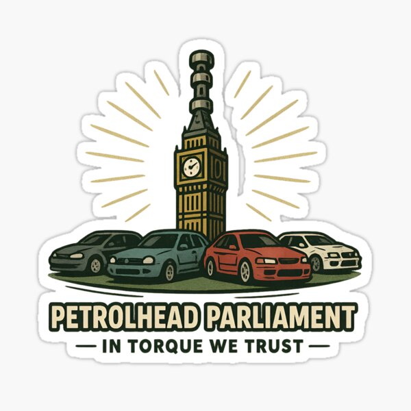 Item preview, Petrolhead Parliament designed and sold by BritShift Apparel.