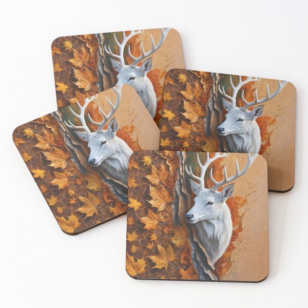 Item preview, Veinbound White Stag – Autumn Splendor & Sacred Silence by LaLi Designs designed and sold by LaLi-Designs.