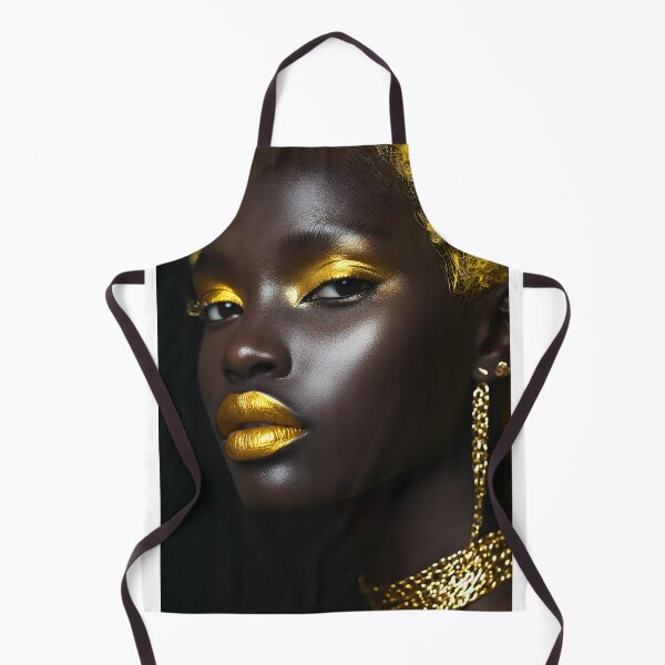 Item preview, Stunning Gold and Black Portrait with Bold Colors designed and sold by Artessie.