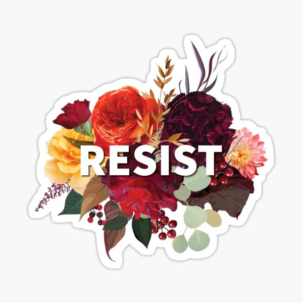 Item preview, Resist Trump Flowers designed and sold by TraceTheFace.