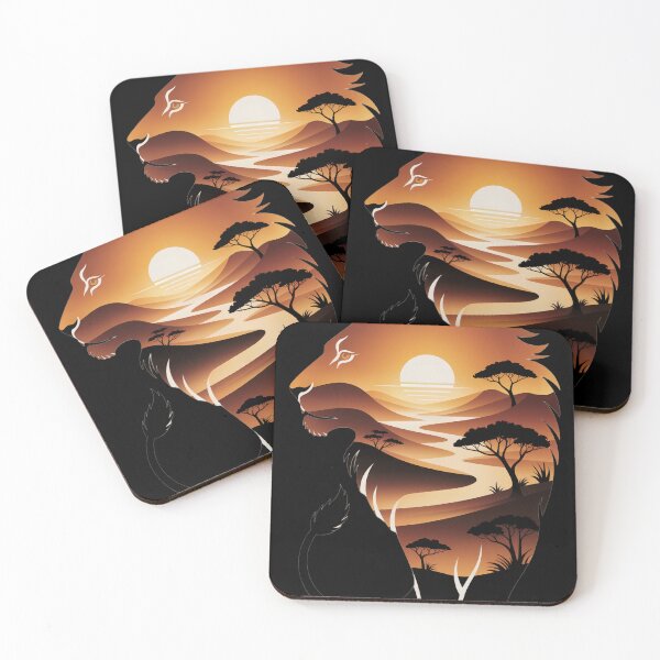 Item preview, Safari Sunset Lion King designed and sold by ShadowAndSlate.