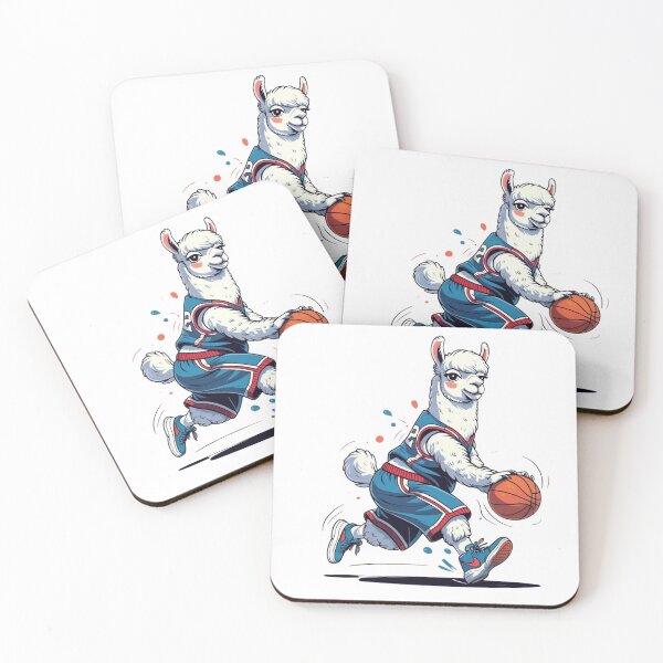 Item preview, lama play basketball - Funny Basketball Animal Lover Tee designed and sold by Brain shot.