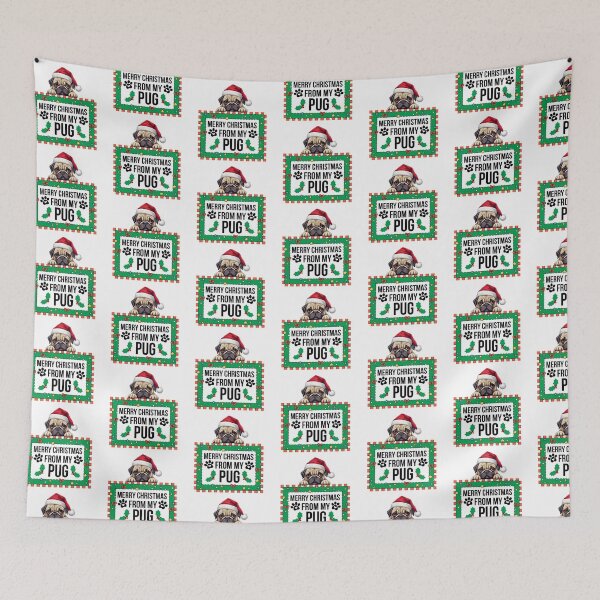 Item preview, Merry Christmas From My Pug designed and sold by TheAnimalZ00.