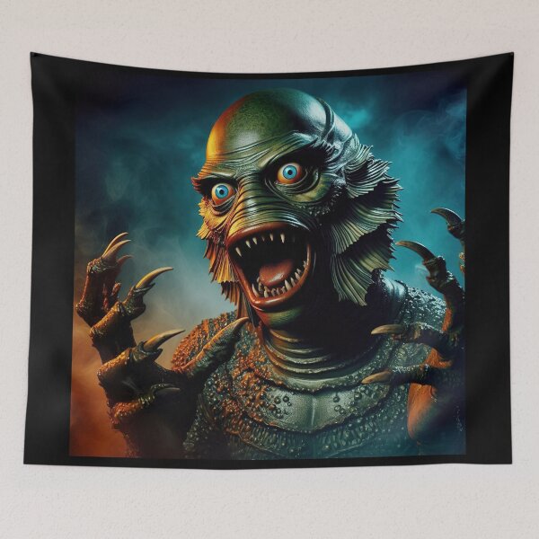 Item preview, Monster from the Black Lagoon Retro Horror designed and sold by Retr0Tshirts.